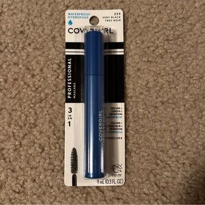 New COVERGIRL Professional 3-in-1 Waterproof Mascara, Very Black 225-0.3 Fl Oz